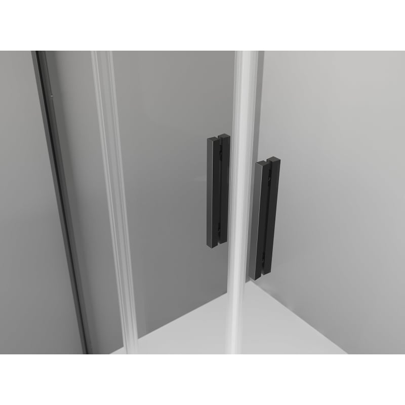 Mexen Exo-S Duo 3S душ кабина 3-стенна плъзгаща се 170 x 80 cm, прозрачна, черна