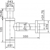 Mexen полусифон за мивка кръгъл, графит - 79950-66