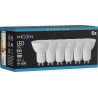 Mexen Nova 6x LED крушка GU10, 9W, Студена - 6500K, 945 lm - L108-GU10-0965-01x06