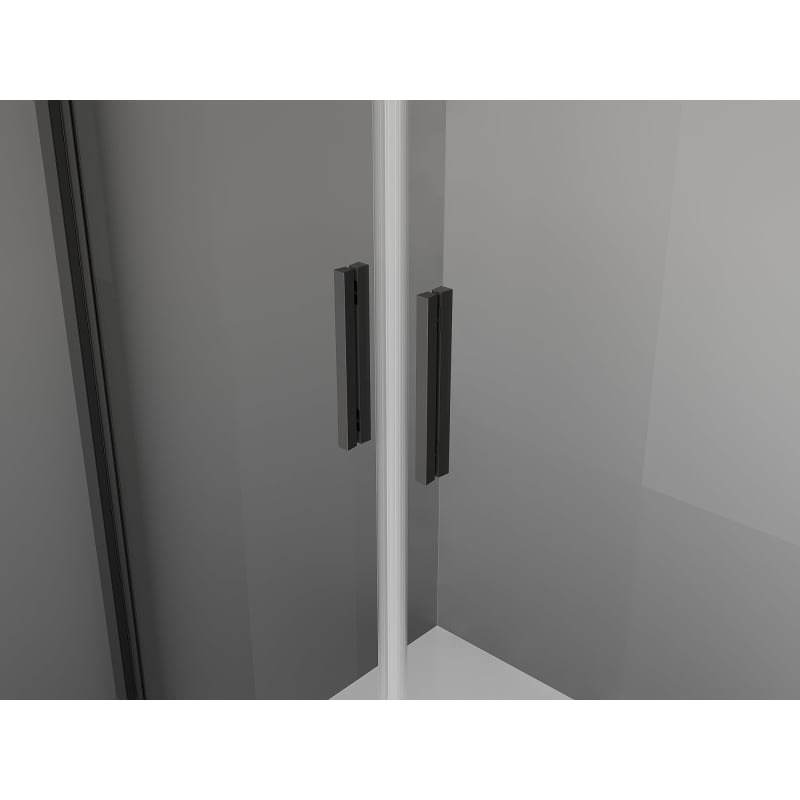 Mexen Exo-3S душ кабина 3-стенна отворена 110 x 70 см, прозрачна, черна