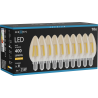 Mexen Vintis 10x LED филамент крушка E14, C35, 4W, Топла - 2200K, 400 lm, кехлибар