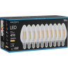 Mexen Vintis 10x LED крушка филамент E14, C35, 4W, Топла - 2700K, 470 lm, прозрачна