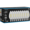Mexen Vintis 10x LED филамент крушка E14, C35, 4W, Неутрална - 4000K, 470 lm, прозрачно -