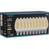 Mexen Vintis 10x LED нажежаема жичка крушка E14, C35, 6W, Топла - 2200K, 600 lm, кехлибар