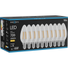 Mexen Vintis 10x LED филтърна крушка E14, C35, 6W, Топла - 2700K, 720 lm, прозрачна