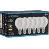 Mexen Vintis 6x LED филамент крушка E14, G45, 2W, Топла - 2700K, 240 lm, прозрачна