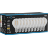 Mexen Vintis 10x LED филамент крушка E14, G45, 2W, Топла - 2700K, 240 lm, прозрачен