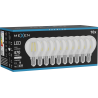 Mexen Vintis 10x LED крушка филaмент E14, G45, 4W, Неутрална - 4000K, 470 lm, прозрачна -