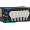 Mexen Vintis 6x LED филаментна крушка E14, G45, 4W, студена - 6500K, 470 lm, прозрачно