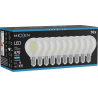 Mexen Vintis 10x LED филамент крушка E14, G45, 4W, Студена - 6500K, 470 lm, прозрачна