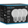 Mexen Vintis 3x LED филамент крушка E27, G45, 4W, 55 lm, синя - L156-E27-04XX-47x03