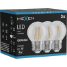 Mexen Vintis 3x крушка с нажежаема жичка LED E27, G45, 4W, 55 lm, оранжево - L156-E27-04XX-48x03