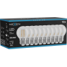 Mexen Vintis 10x LED филaментнa крушка E27, G45, 4W, 55 lm, оранжева - L156-E27-04XX-48x10