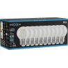 Mexen Vintis 10x LED нажежаема лампа E27, G45, 4W, Студена - 6500K, 470 lm, прозрачна