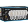 Mexen Vintis 6x LED филамент крушка E27, G45, 6W, Топло - 2700K, 720 lm, прозрачно
