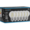 Mexen Vintis 6x LED филaментна крушка E27, G45, 6W, неутрална - 4000K, 720 lm, прозрачна -