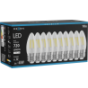 Mexen Vintis 10x LED крушка с нажежаема жичка E27, C35, 6W, Неутрална - 4000K, 720 lm,