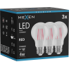 Mexen Vintis 3x LED филамент крушка E27, A60, 4W, 55 lm, червена - L150-E27-04XX-45x03