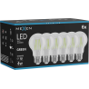 Mexen Vintis 6x LED нажежаема крушка E27, A60, 4W, 55 lm, зелена - L150-E27-04XX-46x06