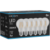 Mexen Vintis 6x LED филаментна крушка E27, A60, 4W, 55 lm, оранжева - L150-E27-04XX-48x06