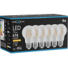 Mexen Vintis 6x LED филамент крушка E27, A60, 4W, Топла - 2200K, 470 lm, прозрачна
