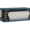 Mexen Vintis 10x LED филаментна крушка E27, A60, 4W, Студена - 6500K, 470 lm, прозрачна