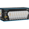 Mexen Vintis 10x LED филамент крушка E27, A60, 6W, Топло - 2200K, 720 lm, чиста - L150-E27-0622-00x10