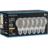 Mexen Vintis 6x LED филаментна крушка E27, A60, 6W, Топла - 2200К, 450 lm, пушек