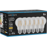 Mexen Vintis 6x Крушка с нажежаема жичка LED E27, A60, 6W, Топла - 2700K, 720 lm, прозрачна