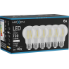 Mexen Vintis 6x LED филаментна крушка E27, A60, 6W, Неутрална - 4000K, 720 lm, прозрачна