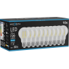 Mexen Vintis 10x LED филамент крушка E27, A60, 6W, Студена - 6500K, 720 lm, прозрачна