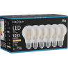 Mexen Vintis 6x LED филамент крушка E27, A60, 8W, Топла - 2200K, 1055 lm, прозрачен