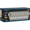 Mexen Vintis 10x LED нажежаема крушка E27, A60, 8W, Топла - 2200K, 600 lm, димираща
