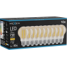 Mexen Vintis 10x LED филаментна крушка E27, A60, 8W, Топла - 2700K, 750 lm, кехлибар -