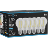Mexen Vintis 6x LED Филамент крушка E27, A60, 8W, Студена - 6500K, 1055 lm, прозрачна