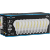 Mexen Vintis 10x LED филамент крушка E27, A60, 10W, неутрална - 4000K, 1320 lm, прозрачна