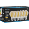 Mexen Vintis 6x LED крушка със светодиодни нишки E27, A60, 12W, Топла - 2700K, 1125 lm,
