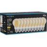 Mexen Vintis 10x LED крушка с нажежаема жичка E27, A60, 12W, Топла - 2700K, 1125 lm, кехлибар
