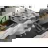 Mexen Марио гранитна мивка с 2 камери и кухненски кран Рита, черна на точки - 6504-76-670300-70