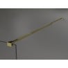 Mexen Kioto душ стена Walk-in 100 x 200 cm, бяла омбре 8 mm, златна - 800-100-101-50-86