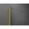 Mexen Kioto душ стена Walk-in 80 x 200 см, омбре бяло 8 мм, злато четкано - 800-080-101-55-86