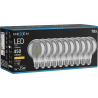 Mexen Vintis 10x LED филамент крушка E27, G80, 6W, Топла - 2200K, 450 lm, дим - L155-E27-0622-70x10