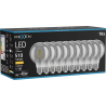 Mexen Vintis 10x LED нажежаема крушка Е27, G80, 6W, Топла светлина - 2700K, 510 lm, димно