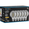 Mexen Vintis 6x LED нажежаема лампа E27, G80, 8W, Топла - 2200K, 600 lm, димно - L155-E27-0822-70x06
