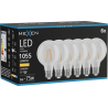 Mexen Vintis 6x LED нажежаема жичка крушка E27, G80, 8W, Топла - 2700K, 1055 lm, прозрачна