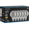 Mexen Vintis 6x LED филaмент крушка E27, G80, 8W, Топла - 2700K, 680 lm, опушен - L155-E27-0827-70x06