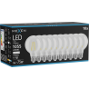 Mexen Vintis 10x LED филамент крушка E27, G80, 8W, неутрална - 4000K, 1055 lm, прозрачен