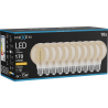 Mexen Vintis 10x крушка с нажежаема жичка спирала LED E27, G80, 2W, Топла - 2200K, 170 lm,