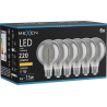 Mexen Vintis 6x LED крушка с нажежаема спирала E27, G80, 4W, топла - 2200K, 220 lm, опушена