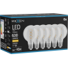 Mexen Vintis 6x LED спирална филаментна крушка E27, G80, 6W, Топла - 2700K, 630 lm,